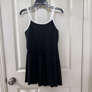 Abercrombie Kids YPB Black White Pleated Athletic Mini Dress Girls Size 11-12